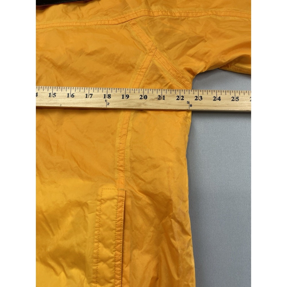 LL Bean Womens Jacket Medium Yellow Gorpcore Hiking Outdoor Fleece Lined Vintage - Picture 9 of 12